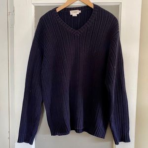 J Crew blue knit sweater
